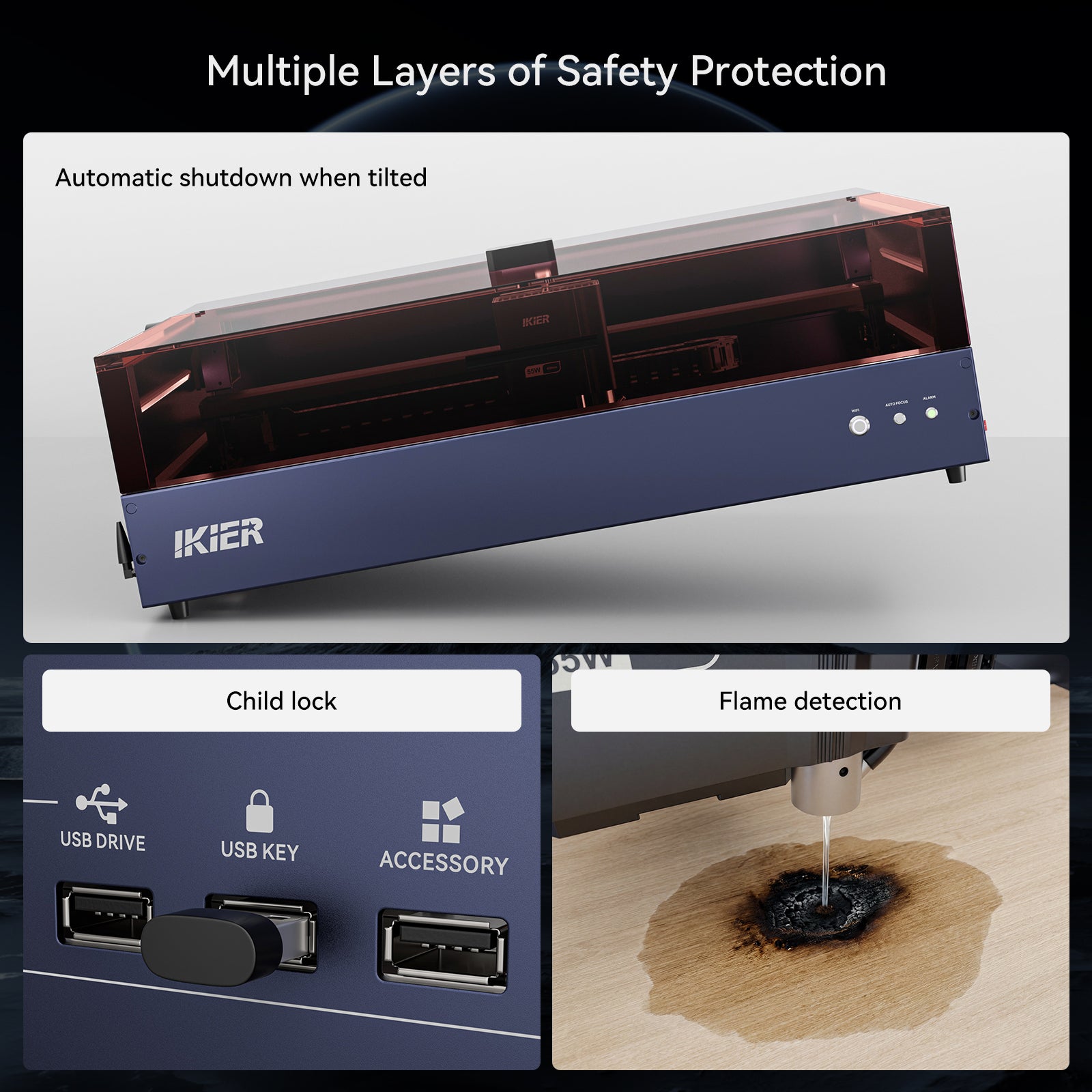 graveur laser iKier K2 Pro 55W