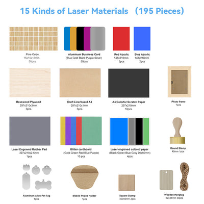 ensemble de matériel laser iKier (195 pièces)