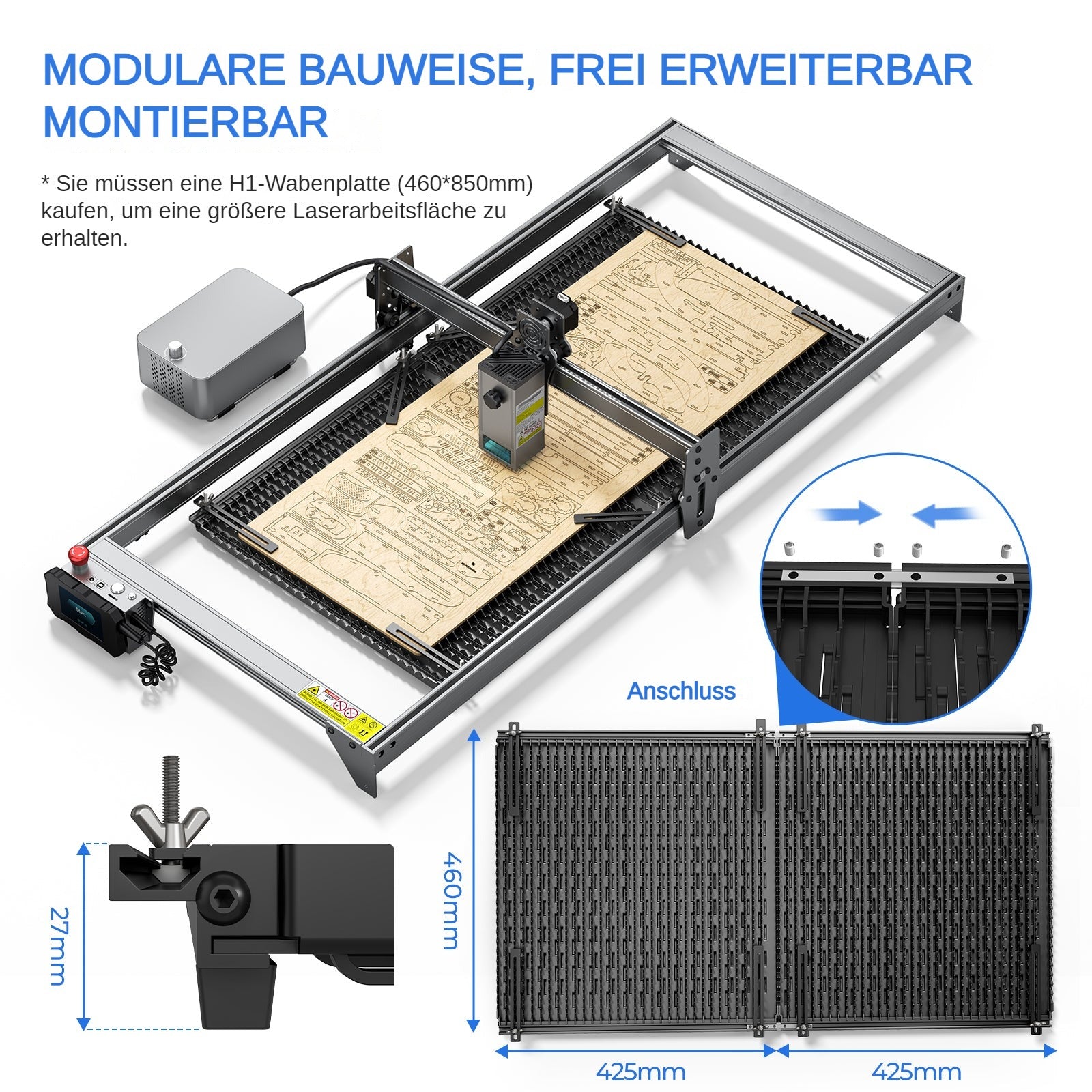 ensemble de panneaux de travail détachables iKier H1 Matrix avec fixations