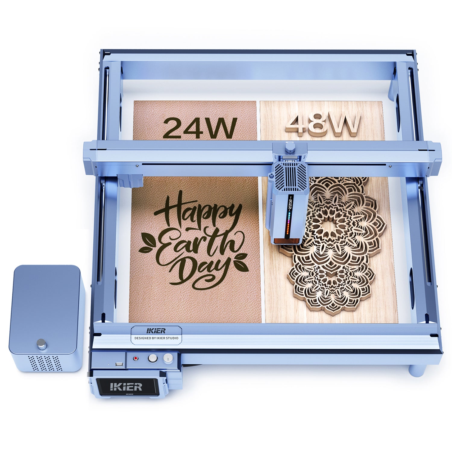 iKier K1 Pro Max 48W/24W découpe et graveur laser à commutation de puissance