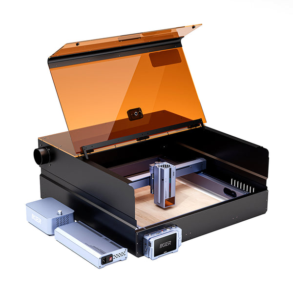 iKier K1 Pro Max 70W Combo : Découpe Laser à diodes à commutation de puissance et fermé