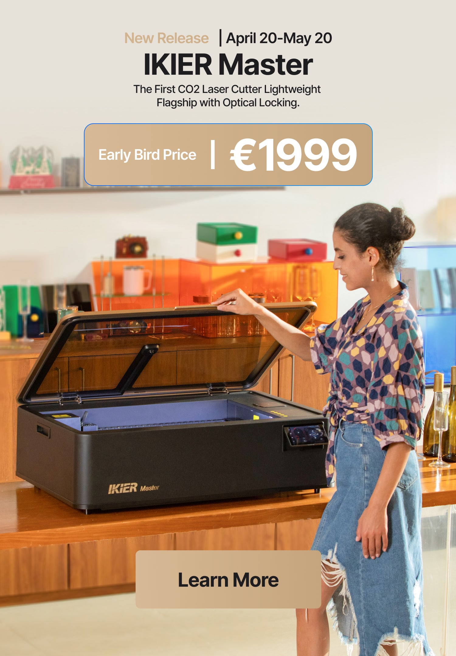 découpeur laser CO2 iKier Master 50W
