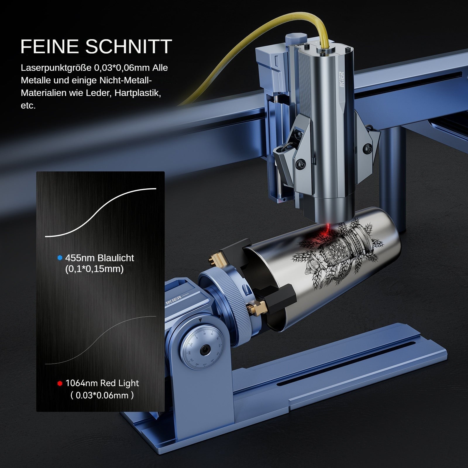 graveur laser à fibre iKier K1 Pro 1064nm 20W
