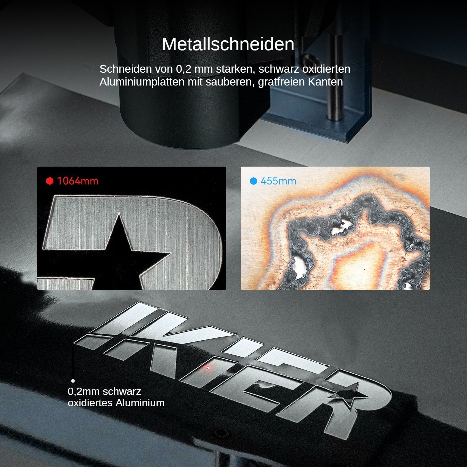 graveur laser à fibre iKier K1 Pro 1064nm 20W