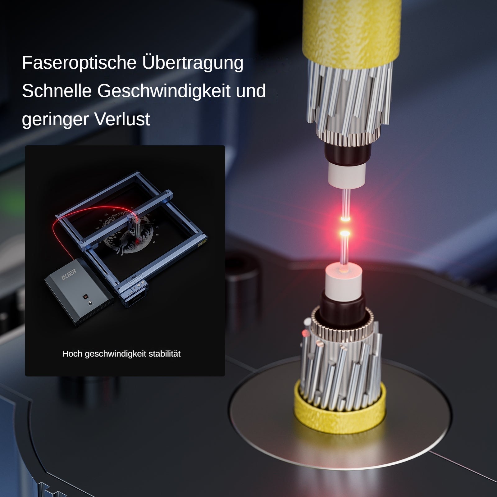 graveur laser à fibre iKier K1 Pro 1064nm 20W